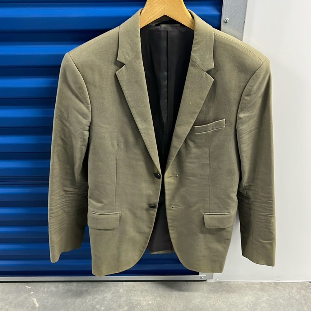 USED Rag & Bone tan cotton/linen sport jacket Size 36R